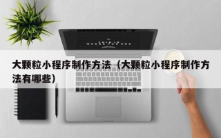 葫芦岛大颗粒小程序制作方法（大颗粒小程序制作方法有哪些）