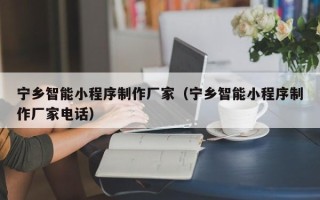 葫芦岛宁乡智能小程序制作厂家（宁乡智能小程序制作厂家电话）